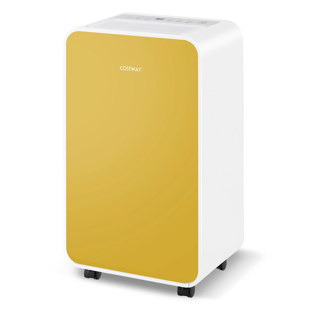 Costway Dehumidifier for Home Basement 9-Pint(DOE)/Day 3 Modes Portable up to 2500 Sq. Ft Blue/Pink/Yellow (MAX32Pint at 95°F, 90%RH)